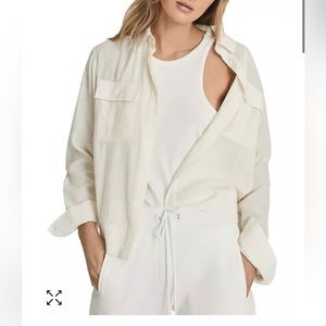 NWT Reiss sheer button blouse